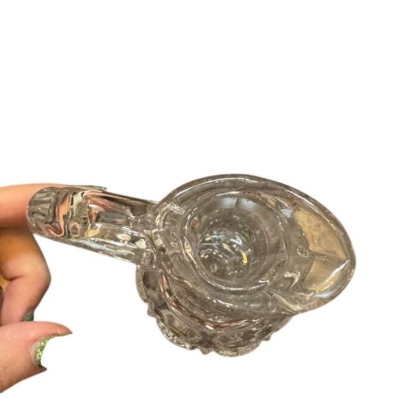 Vintage Diamond-Cut Glass Cruet With Stopper - Picture 8 of 10